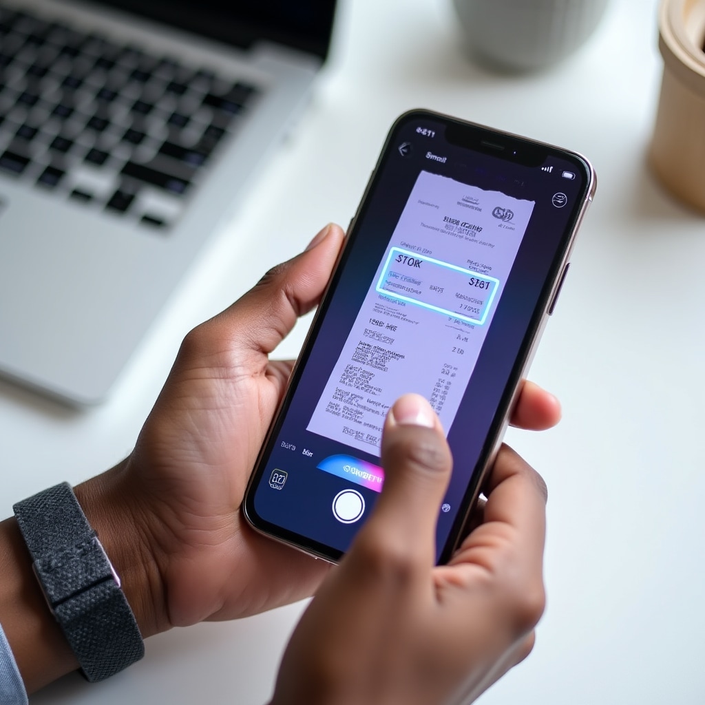 Smartphone-App zum Scannen von Belegen mit intuitiver Benutzeroberfläche